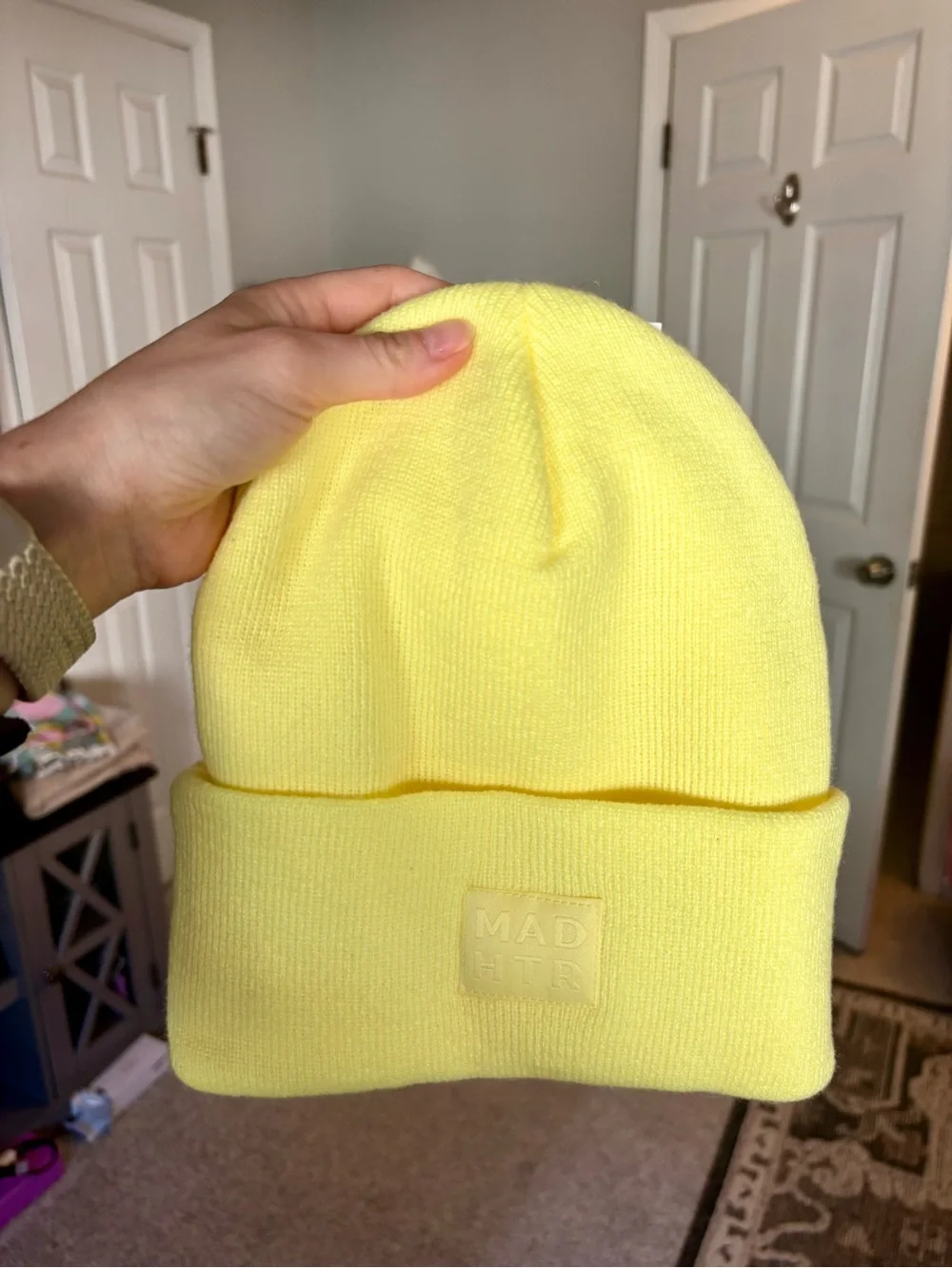 Adult Yellow Beanie Hat
